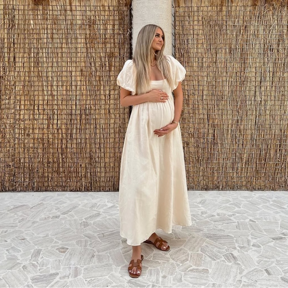 DISSH Cream linen dress